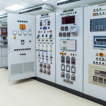 Electrical switchgear,Industrial electrical switch panel at substation of power plant